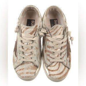 Authentic Golden Goose Faux Pony Fur Super Stars